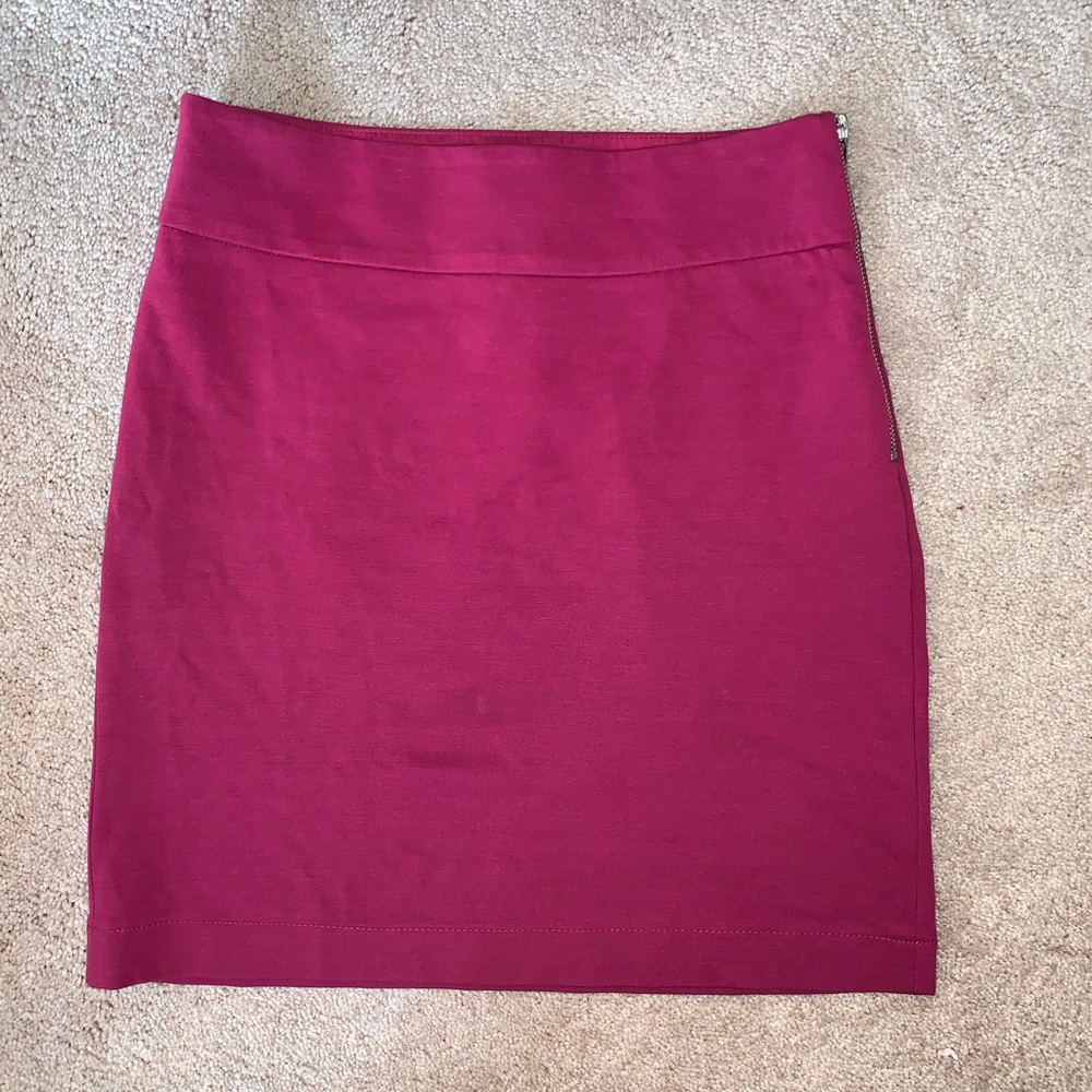 banana republic magenta mini skirt